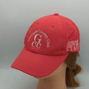 Gleneagles Country Club Golf Strapback Hat Staff Cap Red Srixon OSFA